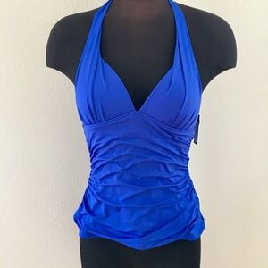 Apt 9 Blue Halter Swim Top Medium